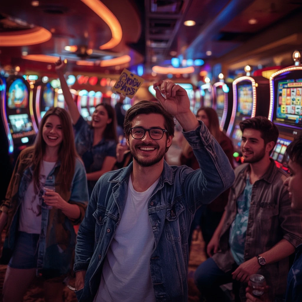 una persona con un bono de Respin Casino